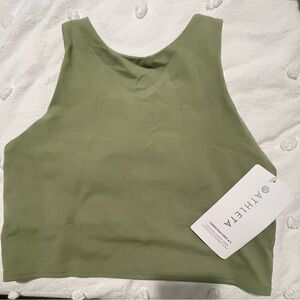 BNWT Athleta Consciously Crop A-C size SMALL Eucalyptus Green